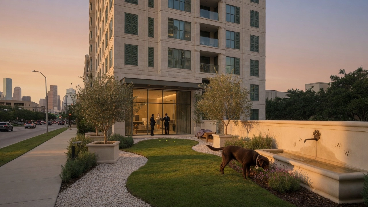 Dog garden at ground level